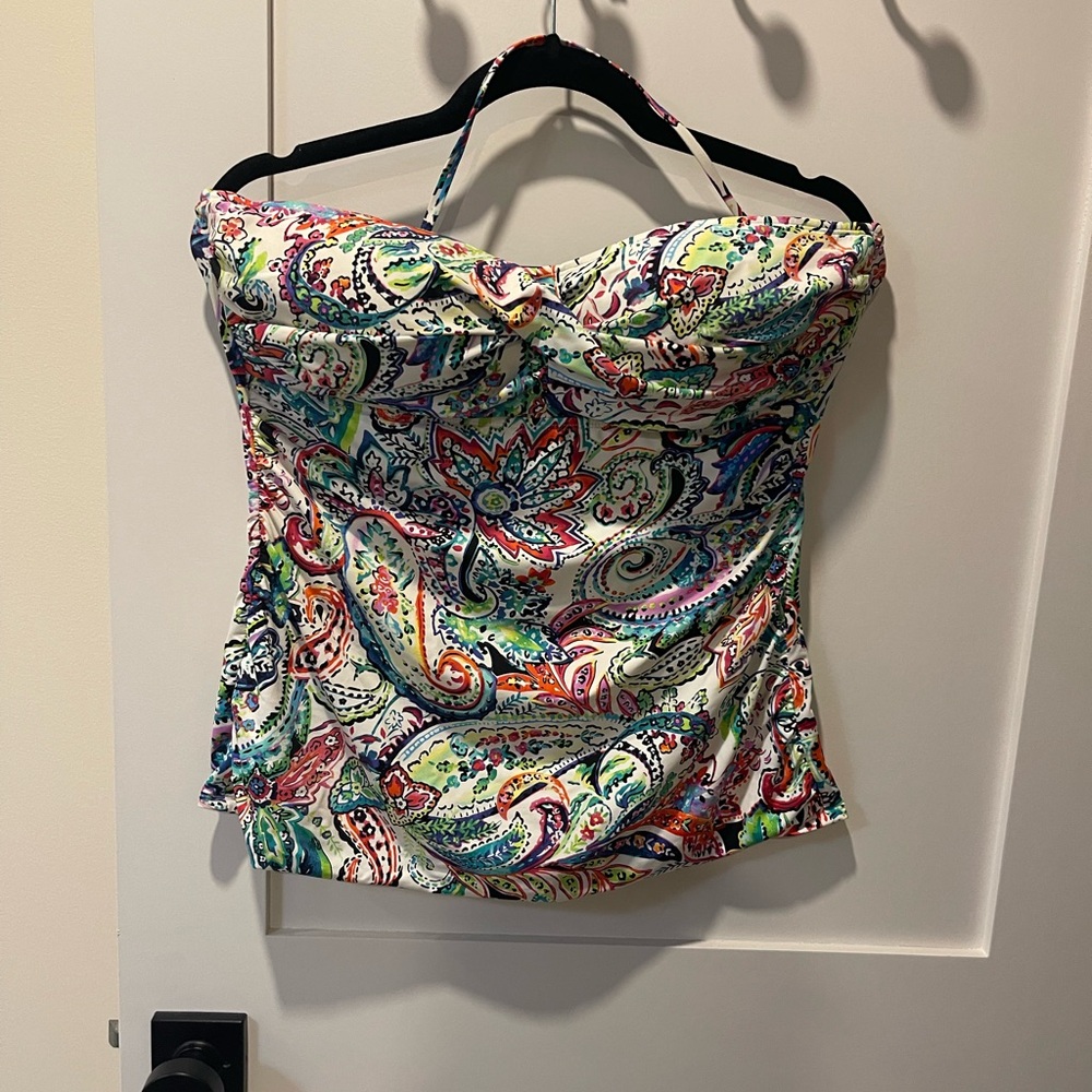 Paisley Print Halter Top